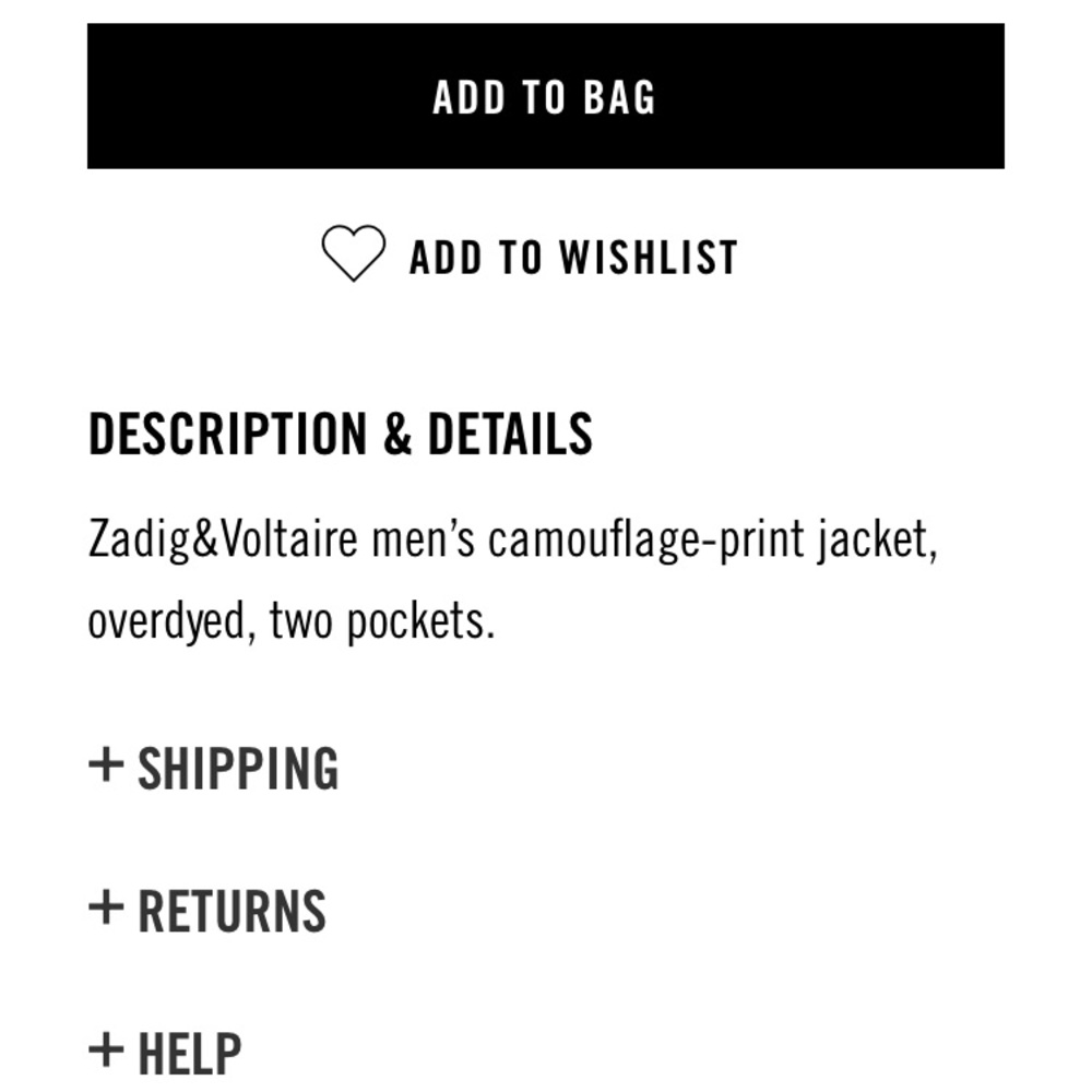 NWT ZADIG & VOLTAIRE BERNE CAMOU JACKET ! - Picture 6 of 7